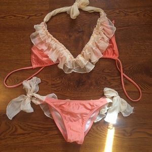 Orange and Yellow Have Faith Bikini